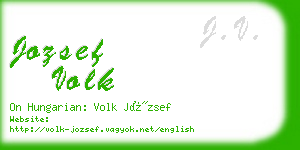 jozsef volk business card